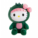 2024 Naujas 35cm Mielas Hello Kitty Dinzauras Pliu&scaron;inis Žaislas Animacinis Lėlės Kambario Dekoras Miego Pagalvė Vaikų Gimtadienio Dovana