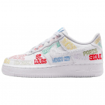 Nike Air Force 1 žemi vaiki&scaron;ki riedlenčių batai Balti Vaiki&scaron;ki IO9739-100 36.5