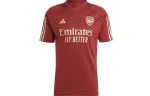 Adidas Arsenal futbolo mar&scaron;kinėliai vyri&scaron;ki raudoni vidutinio kirpimo tiesūs IJ7797 XL