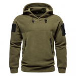 Vyri&scaron;kas storas poliarinio vilnos džemperis su gobtuvu Ruduo Žiema Vyri&scaron;kas gobtuvas Sportinis Juodas Vėjui atsparus Oversized Hoodie Vyri&scaron;kas Streetwear M žalia