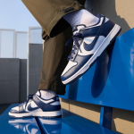 Nike Dunk Low Balti Vidurnakčio Mėlyni 44.5