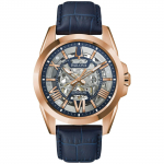 Bulova vyri&scaron;kas mechaninis rožinio aukso laikrodis 97A161 rožinio aukso spalvos