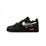 Nike Air Force 1 Business Suit Bandit Atsparūs trinčiai Žemi Teniso Batai Unisex Juodi Sidabriniai CW2288-001(Komanda1274-) 35.5