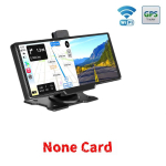 4K itin didelės rai&scaron;kos belaidis CarPlay įrenginys, įmontuotas optinis jutiklis, WiFi, GPS navigatorius + dvigubo įra&scaron;ymo automobilio vaizdo registratorius 【Single Lens】WIFI+GPS juoda