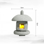 Mini pagodos žibinto &scaron;viesos sodo statula Mikro peizažas žuvų bako Zen kiemo akvariumas Bonsai Zen sodo namų lauko dekoracijos