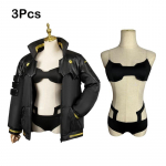 Cyberpunk Edgerunners Rebecca Cosplay Kostiumas Comic Con ir Helovino &Scaron;ventėms L yellow