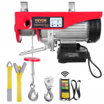 VEVOR Elektrinis keltuvas, 798 kg keliamoji galia, 1450W 220V Elektrinė plieninio lyno gervė su belaidžiu nuotolinio valdymo pultu 41 x 15 x 18 cm