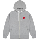 Comme Des Garcons Play Raudonas Daugiaspalvių &Scaron;irdelių Užtraukiamas Gobtuvukas AX-T250-051-1 L gray