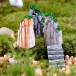Sodo papuo&scaron;alai 3vnt/komplektas mini kalnų miniatiūriniai žaislai bonsai dekoratyvinis augalas 3pcs