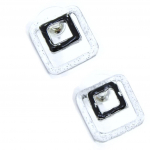 NOA [H8822] - Boucles Cr&eacute;ateur 'Les Acidul&eacute;s' blanc noir juoda