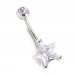 Les Tr&eacute;sors De Lily [H9402] - Body Piercing 'Etoile' lavande violetinė