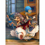 Deimantinis siuvinėjimas animacinis filmas 5D deimantinis paveikslas Helovino dekoravimas tapyba paveikslo dovana 20X30CM