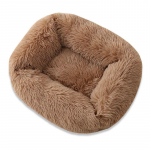 Mink&scaron;tas ilgas pliu&scaron;inis &scaron;unų lova Žiemos kačių lova Chihuahua Yorkie &scaron;uniuko pagalvėlė mažo &scaron;uns lova &Scaron;ilta naminių gyvūnėlių sofa lova &scaron;unims katėms L ruda