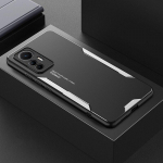 Aliuminio metalinis dėklas skirtas Xiaomi Mi 12 Lite 12 Pro 12S Ultra 12T 12X 5G Matinis dangtelis silikoninis objektyvas Apsauginis smūgiams atsparus telefono dėklas, skirtas Redmi K50 Ultra For Redmi K50 Ultra sidabras