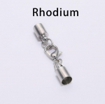 10 vienetų / partijoje Odinės virvelės Apyrankės Omarai Užsegimai Kabliukai 3 4 5 6 8 10 mm Suspausti galiukų dangteliai Jungtys papuo&scaron;alams. 6mm