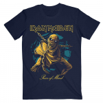 Iron Maiden Piece Of Mind Gold Eddie Tee unisex mar&scaron;kinėliai S