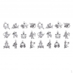 Kaklo pakabukai Charm Constellation Shapes kūrybingi papuo&scaron;alai, 24 vnt. / pak.