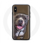 Coque Iphone XS max Grey Pitbull