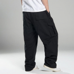 Plačios kle&scaron;nės hiphopo kelnės vyrams kasdieninės medvilninės haremo kargo kelnės laisvos plačios kelnės gatvės drabužiai bėgiojimo kelnės vyri&scaron;ki drabužiai XS geltona