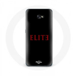 Coque pour Samsung Galaxy A3 2016 Elite Saison 5 Logo Rouge Fond Noir