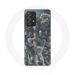 Coque pour Samsung Galaxy A33 5G Game of Thrones Saison 8 Le Tr&ocirc;ne de Fer Affiche Personnages Fond Gris
