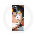 Coque pour Xiaomi Redmi Note 10 Pro One piece Manga Luffy juoda