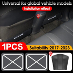 For Toyota C-HR Anti-dirty pad 1719 22 23 Carbon Fiber Rear Accessories Accessory Car interior Seat anti kick pad Protective Mat 2017-2023 1Pcs gray