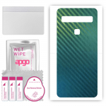apgo Protective Skin Sticker for the back compatible with TCL L10 Lite, Wrap Film, Foil, Vinyl - Pattern Carbon Chameleon CAKA1