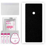 apgo Protective Skin Sticker for the back compatible with LG K71, Wrap Film, Foil, Vinyl - Pattern Matte Black