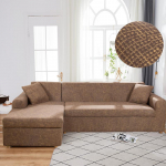 L formos sofos užvalkalai &bdquo;Spandex&ldquo;, skirti svetainei Pilkas užvalkalas tamprus sofos kėdės užvalkalas Kampinis sofos sofos užvalkalas Elastinė &bdquo;Fundament&ldquo; sofa 1PC 2-Seat 145-185cm