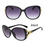 Akiniai nuo saulės Oversized Outdoor Vintage Fox Decoration Polarized Retro Women Klasikiniai akiniai nuo saulės UV400 Delicate Jewelry juoda