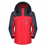 Žieminė vyri&scaron;ka stora &scaron;ilta vilnonė striukė vandeniui atspari žygio slidinėjimo slidėmis plius aksominė striukė su vėjeliu Nuimamas gobtuvas didelio dydžio parkai XXL raudona