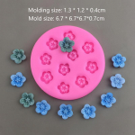 1 vnt. vy&scaron;nių žiedų persikų žiedų silikoninė forma &bdquo;pasidaryk pats&ldquo; tortų dekoravimo forma musui &scaron;okoladui ledo kubelių forma virtuvės kepimo forma