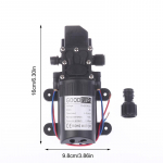 70W DC 12V Mikro Elektrinis Diafragminis Refliuksinis Vandens Siurblys Automatinis Jungiklis 6L/Min Auk&scaron;to Slėgio Automobilių Plovimo Purk&scaron;tuvas Savisiurbis Siurblys juoda