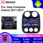 Automobilių radijas, skirtas Jeep Compass Patriot 2011-2017 Autoradio Stereo 2 Din GPS Navigacija Multimedijos garso grotuvas Carplay DSP RDS 4 core 1GB+32GB carplay