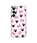 Coque - Maniacase - Samsung Galaxy S25 Plus - Silicone - Souple - Minnie, noeud rose