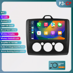 Ossuret Android13 Automobilio radijas Ford Focus 2 3 Mk2 Mk3 2004-2011 Multimedia Vaizdo grotuvas Navigacija I&scaron;manusis ekranas GPS 2Din Carplay 4G Automobilinis stereosistemos P3CP B 4Core 2G 64G