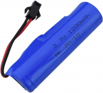 LiPo baterija 1S 3.7V 1200mAh RC bekelės automobiliams ir sunkvežimiams | SM ki&scaron;tuko jungtis | Ilgas veikimo laikas | Mėlyna mėlyna
