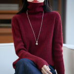 Moteri&scaron;kas ka&scaron;myro megztinis Qinghe ka&scaron;myras 30% ka&scaron;myras 70% vilna rudeninis ir žieminis puloveris &scaron;iltas ir madingas XXL &scaron;ilta balta spalva