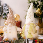 &Scaron;viečiantis Kalėdų nyk&scaron;tukas be veido lėlė 30 cm Eglutės papuo&scaron;imai 2025 Naktinė lemputė Kalėdų dovana Navidad 2025 Naujųjų metų namų dekoras