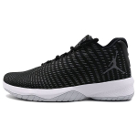Jordan B. Fly Apvalianos nosies patogus audinys smūgius sugeriantys neslystantys dėvėjimuisi atsparūs žemo profilio krep&scaron;inio bateliai vyrams sportbačiai juodi 910209-011 43
