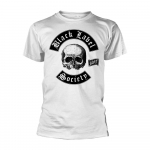 Black Label Society 'Kaukolės logotipas' balti mar&scaron;kinėliai - NAUJI 4XL