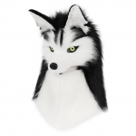 Pūstuoto Gyvūno Vilko &Scaron;uns Veido Kaukė Pliu&scaron;inės Dirbtinio Kailio Kaukės Helovinui Kaukės &Scaron;ventei Cosplay Kostiumo Rekvizitai as the picture-