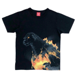 Pagaminta Japonijoje Trumpomis Rankovėmis Godzilla OJICO 2025 Bendradarbiavimas Unisex L Vaikams Moterims Vyrams Juodi Mar&scaron;kinėliai Trumpomis Rankovėmis (1995 m) Mar&scaron;kinėliai [Oficialūs] juoda