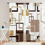 2 vnt. languotos užuolaidos, dekoratyviniai langų užuolaidų apmualai, langų apmualai miegamajam, svetainei, namų dekoras 50W160H(CM)x2Panel&Hook
