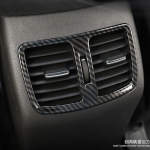 Car Carbon Fiber Car Rear Air Condition outlet Vent frame Cover Trim Interior Decoration For Hyundai Tucson 2015 2016