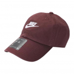 Nike Medvilninė beisbolo kepuraitė su logo spaudiniu, unisex kepurės, bordo spalvos, balta, FB5368-652 L/XL