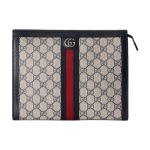 Gucci Ophidia Logotipo Juostelės Drobės Ir Odos Sankabėlė Unisex Sankabėlė Mėlyna 625549-96IWN-4076 Basic Set (Bag+Dust Bag)