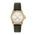 Michael Kors Mini Everesto trijų rodyklių Amazonės zom&scaron;os krokodilo odos laikrodis MK4720 beige