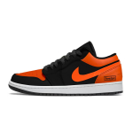 Jordan Air Jordan 1 Atsparūs trinčiai žemi krep&scaron;inio batai Unisex Juodi Oranžiniai 553558-165(Team701-F) 36.5